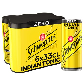SCHWEPPES Indian Tonic ZERO Boisson Gazeuse aux Extraits de Quinine