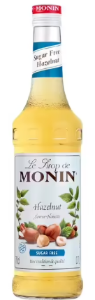 MONIN Sirop Goût Noisette Sans Sucre