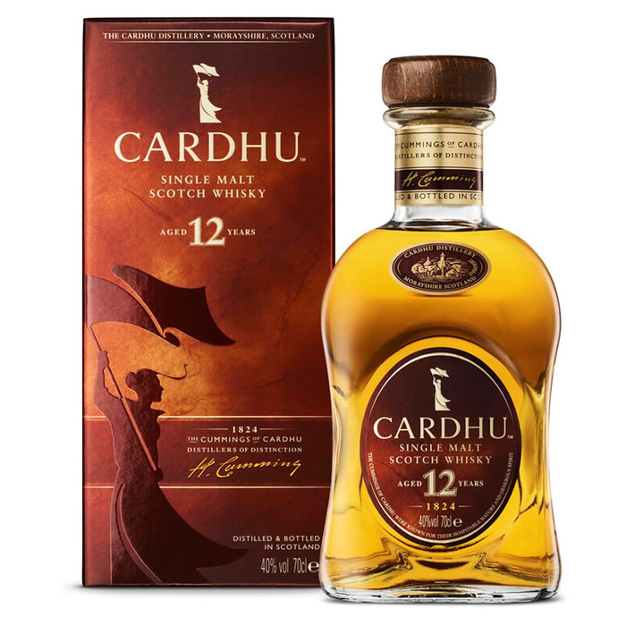 CARDHU Whisky 12 ans 40° avec étui
