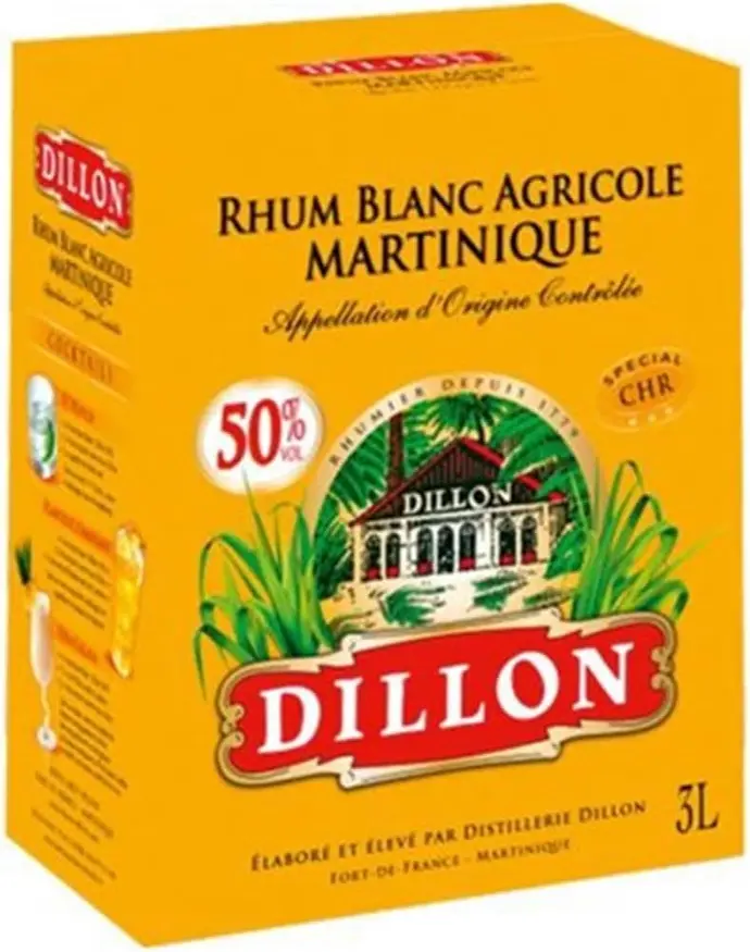 DILLON Rhum Blanc Agricole 50°