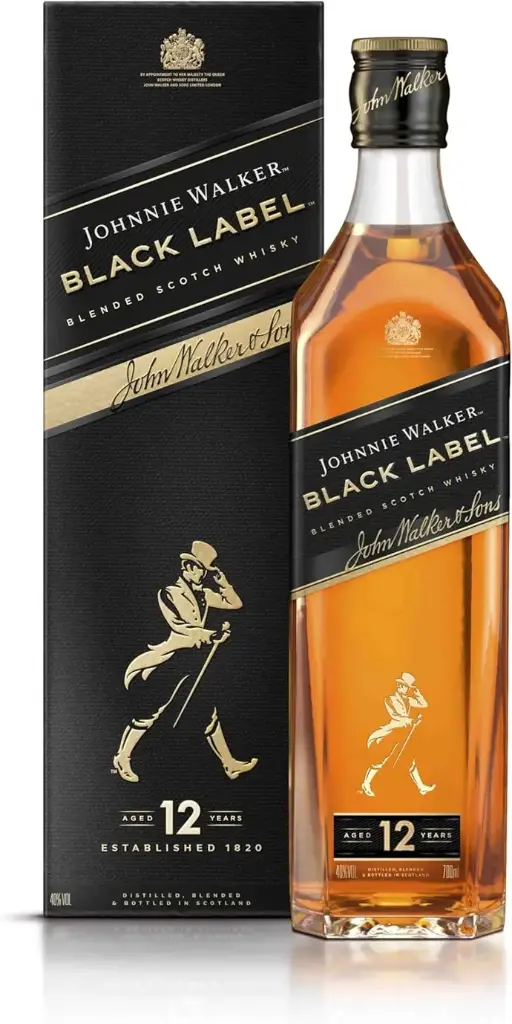 JOHNNIE WALKER Black Label Whisky 12 Ans d'Âge 40°