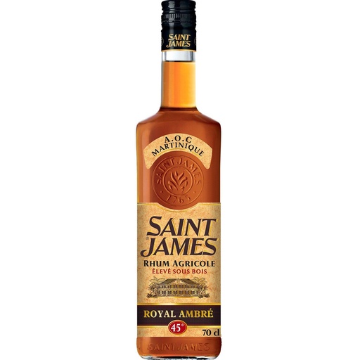 [STJMRARA-VERR-0700-0001] ST JAMES Rhum Agricole Royal Ambré 45°