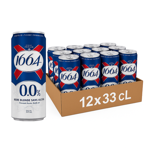 [1664BL0D-CANS-0330-0012] 1664 Bière blonde sans alcool 0°