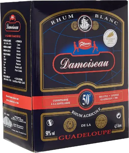 [DAMBLANC-CART-4500-0001] DAMOISEAU Rhum Agricole Blanc 50°