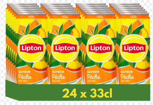 [LIPTPECH-CANS-0330-0024] LIPTON Thé Glacé Saveur Pêche